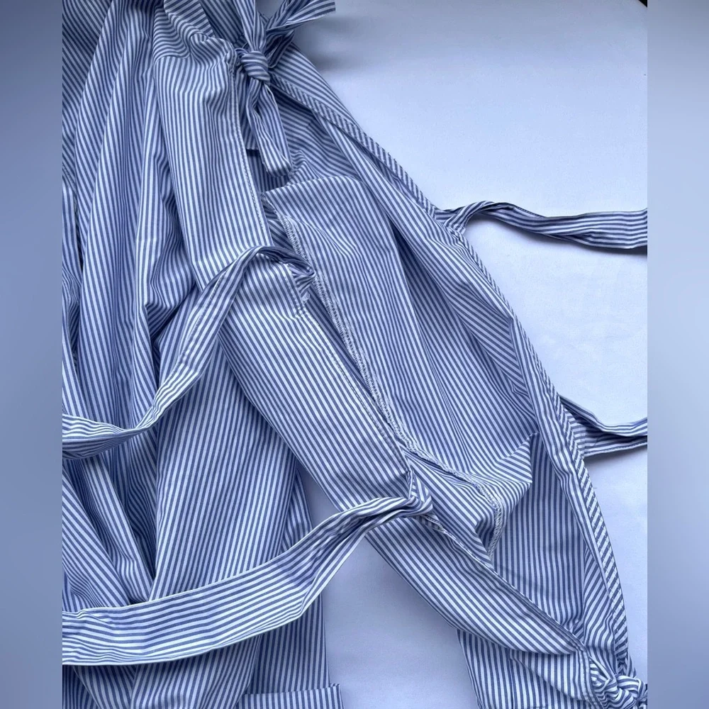 H&M | NWT Bow- Detail Poplin Shirt - Picture 13 of 16